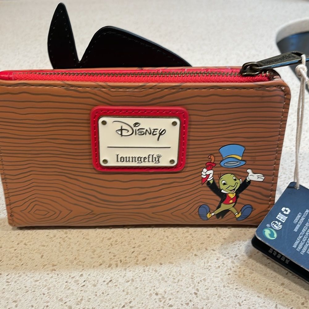 Loungefly Brown and Yellow Pinocchio Wallet - Picture 3 of 7